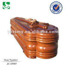 circular thick wooden coffin JS-SP007